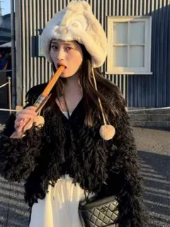 MYNE ROOP CARDIGAN/MULCH ループカーディガン MYNE ROOP CARDIGAN