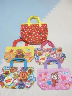 アンパンマンキャラクター トートバッグ 5個セット