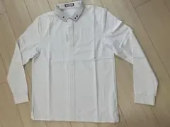 MARK&LONA 　ホワイト長袖ポロシャツ　サイズ48 L