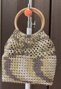 ハンドメイド カゴ風バッグ