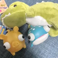 おもちゃ まとめ売り 飛び出しマスコット 恐竜ぬいぐるみ ダイソー ダイナソー