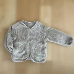 ベージュフリース ジップアップジャケット 100cm