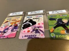 ZORO BONNEY KUMA ワンピース31アイス コラボカード 3枚セット