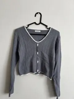 Vネック カーディガン