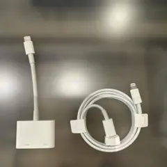 Apple純正　アダプタ+ケーブル