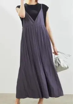 ロペピクニック　カシュクールプリーツキャミワンピース 38