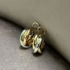 【期間限定価格】トリニティ　ピアス　おしゃれ　スリーカラーピアス