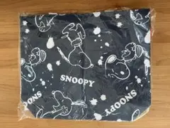 スヌーピー　デニム柄　トートバッグ