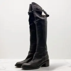 GUCCI グッチ ロングブーツ ブラック レザー イタリア製 EU36