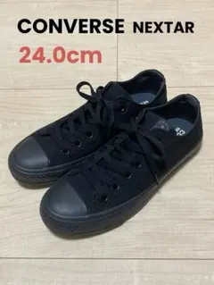 CONVERSE NEXTARスニーカー ブラック ローカット 箱付