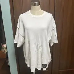 GU ×UNDERCOVER ドライワッフル　五部袖　白　Sサイズ