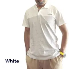 【新品未使用タグ付】Calvin Klein半袖ポロシャツ 白　XL