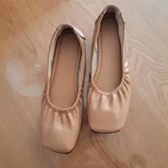 GU　ギャザーシフォンフラットシューズ　XL