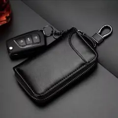 新品　本革　多機能　キーホルダー　スマートキーケース