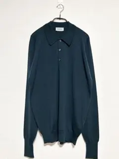 ニットポロシャツ