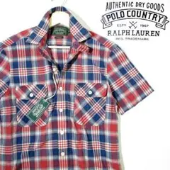 新品■ポロカントリー　半袖シャツ　限定復刻　RRL　ダブルアールエル　POLO