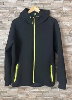 ワークマンFIND-OUT SPORTS ブラックパーカージップアップパーカーL