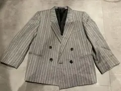 平成レトロ　ストライプスーツ上下