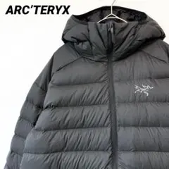 【美品✨】アークテリクス セリウムフーディ ダウン始祖鳥刺繍ロゴ 黒L 入手困難