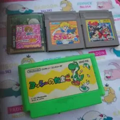 ジャンク。ゲームボーイソフト　セーラームン　らんま　ファミコン　ヨッシー