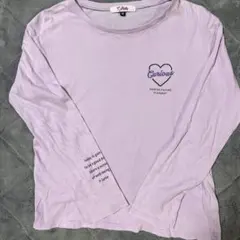 PINK latte 薄紫 長袖カットソー