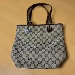 GUCCI GGキャンバス トートバッグ レッド ネイビー - メルカリ