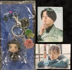 FANTASTICS 八木勇征 メンプロ ゆせキーホルダー＋フォトカ2枚