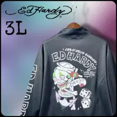 Ed Hardy（エドハーディー） のフルジップトラックジャケット　希少3Lのサムネイル
