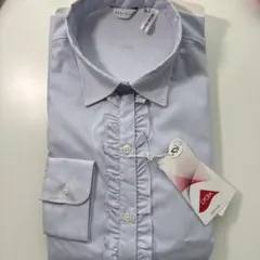 destyle ストライプ フリル 長袖シャツ 40