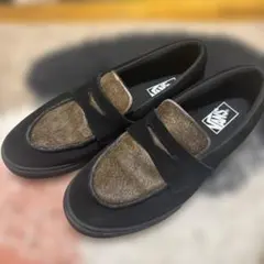 【希少】VANS バンズ ハラコ ローファー スエード ブラック 29cm 美品