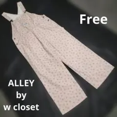 Alley by w closet フラワープリントツイルサロペット Freeのサムネイル