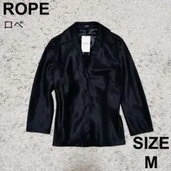 新品タグ付き　ロペ　ROPE ジャケット　シャツ　ブラック　黒定価14,000円のサムネイル