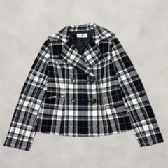 Vintage コート ショート丈 ジャケット ウール混 クラシック かわいい