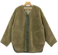 [未使用✨]⭐and Me×アンドミー＊コーデュロイ切替ボアノーカラーコート ⭐