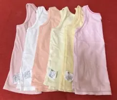 ユニクロ　コットンメッシュタンクトップ6枚セット　100cm