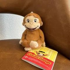 おさるのジョージ ちょこんとおすわり マスコット ぬいぐるみ