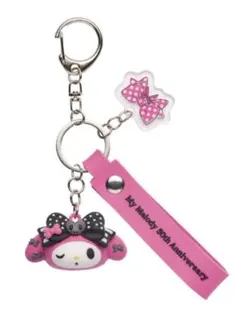 サンリオ Happyくじ マイメロ クロミ C賞 ラバーマスコットキーホルダー