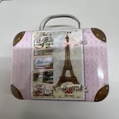 PARIS お土産 空き缶 ボストンバック 小物入れ
