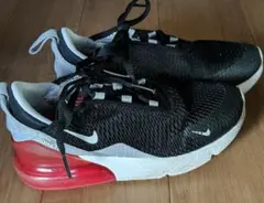 ナイキ エアマックス270 ブラック ホワイト レッド