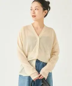 美品】Plage アトリエフランセ ヘンリーネック ブラウス ピンク - メルカリ