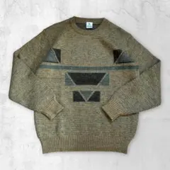 ニット セーター メンズ ブラウン Mサイズ