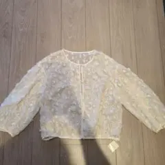 NOLLEY'S ホワイト レース カーディガン