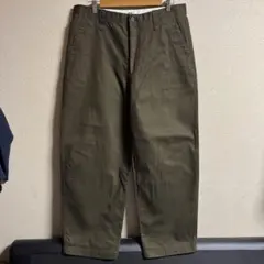 UNIQLO U ワイドフィットチノパンツ オリーブ 88
