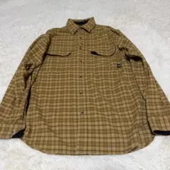 ザノースフェイス　長袖シャツ　ブロックチェック　ブラウン　XL NT26302
