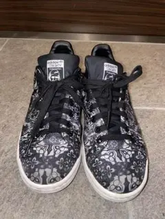 美品 Y's × adidas 花刺繍 スタンスミス スニーカー ブラック24㌢ 2025年最新】adidasスタンスミス花柄スニーカーの人気アイテム