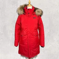 美品✨ ケーツー K2 ダウンジャケット 【90】レッド 赤 ファー フード