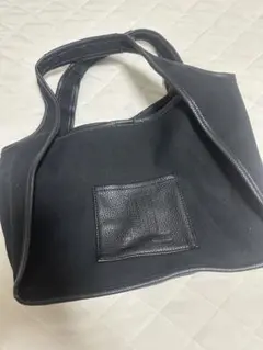 ランバンオンブルー　キャンバスバッグ　黒