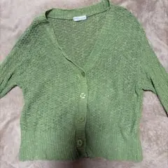 earth music&ecology グリーンカーディガン