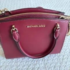 MICHAEL KORS バーガンディ 2WAYショルダーバッグ
