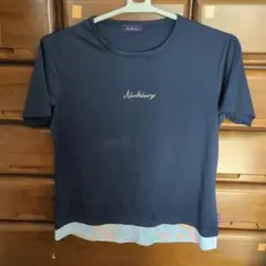 【最終値下げ】ネイビー トレーニングTシャツ LL